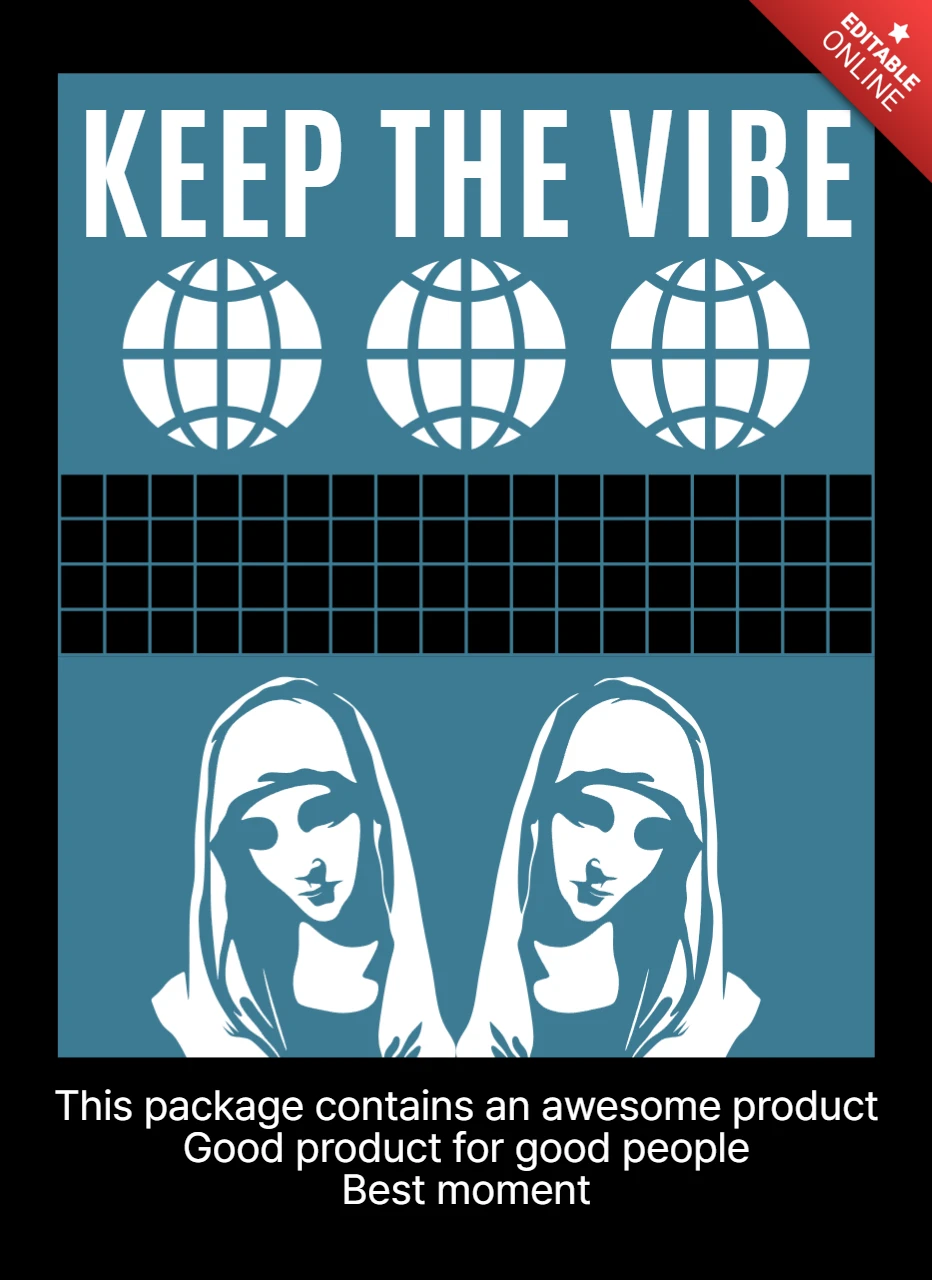 Plantilla de diseño gráfico Vibe Keepers para ropa y merchandising