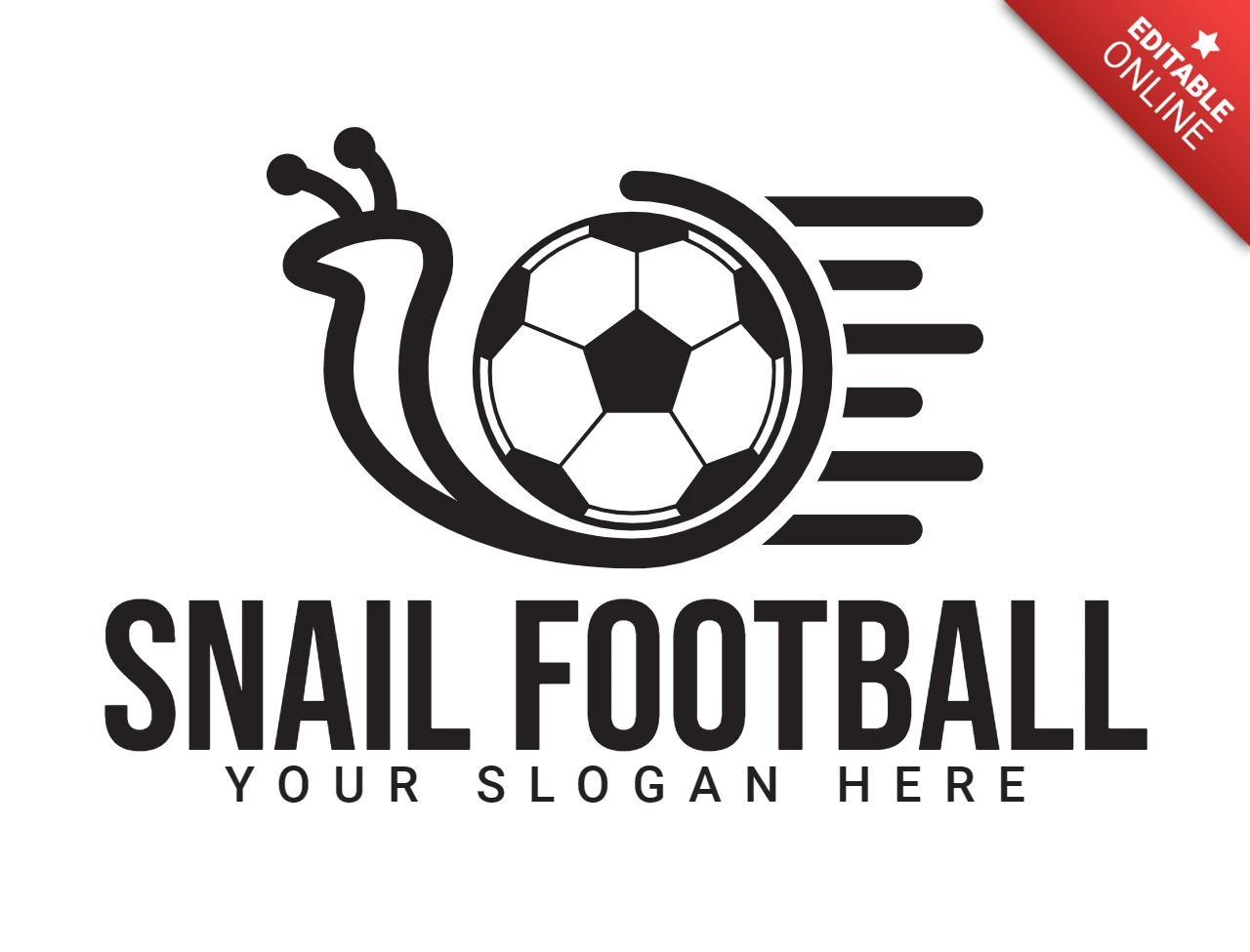 Snail Football Logo Design Template