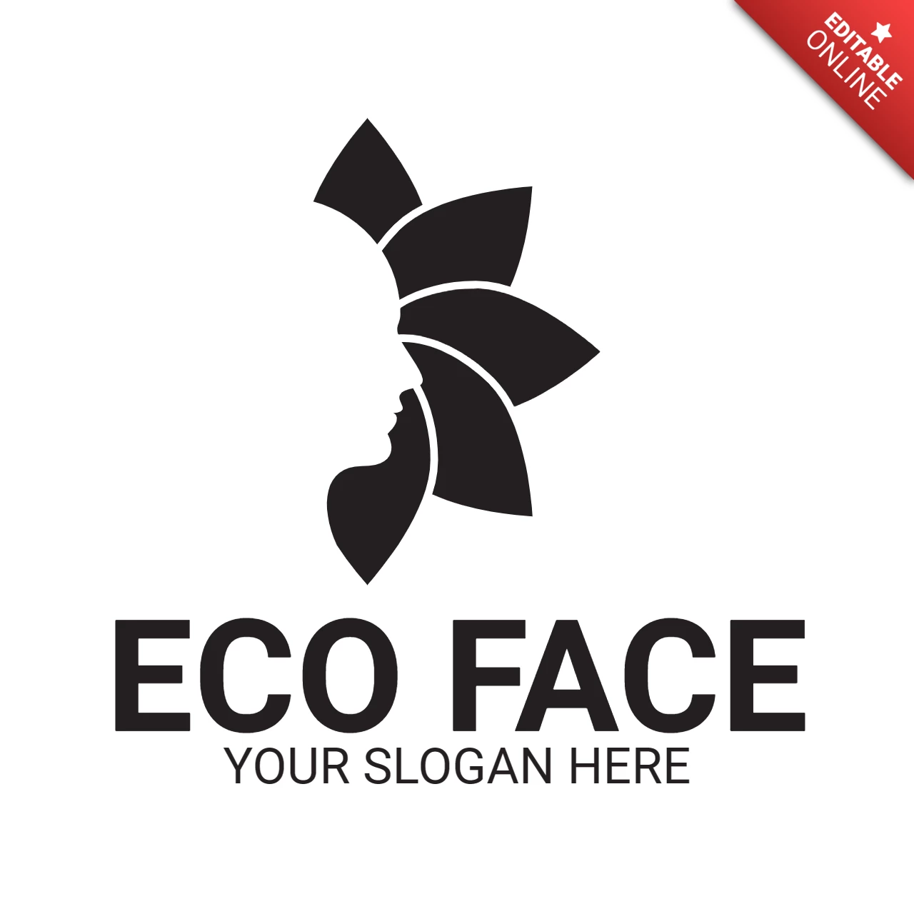 Modèle de logo pour Eco face