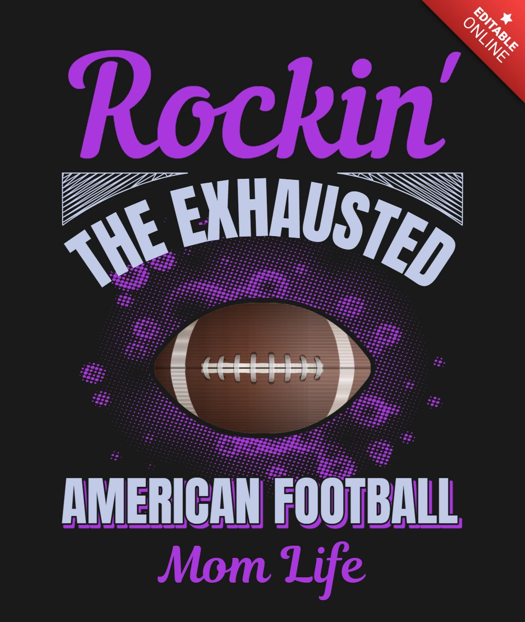 La vie d'une maman de footballeur américain est un modèle de t-shirt