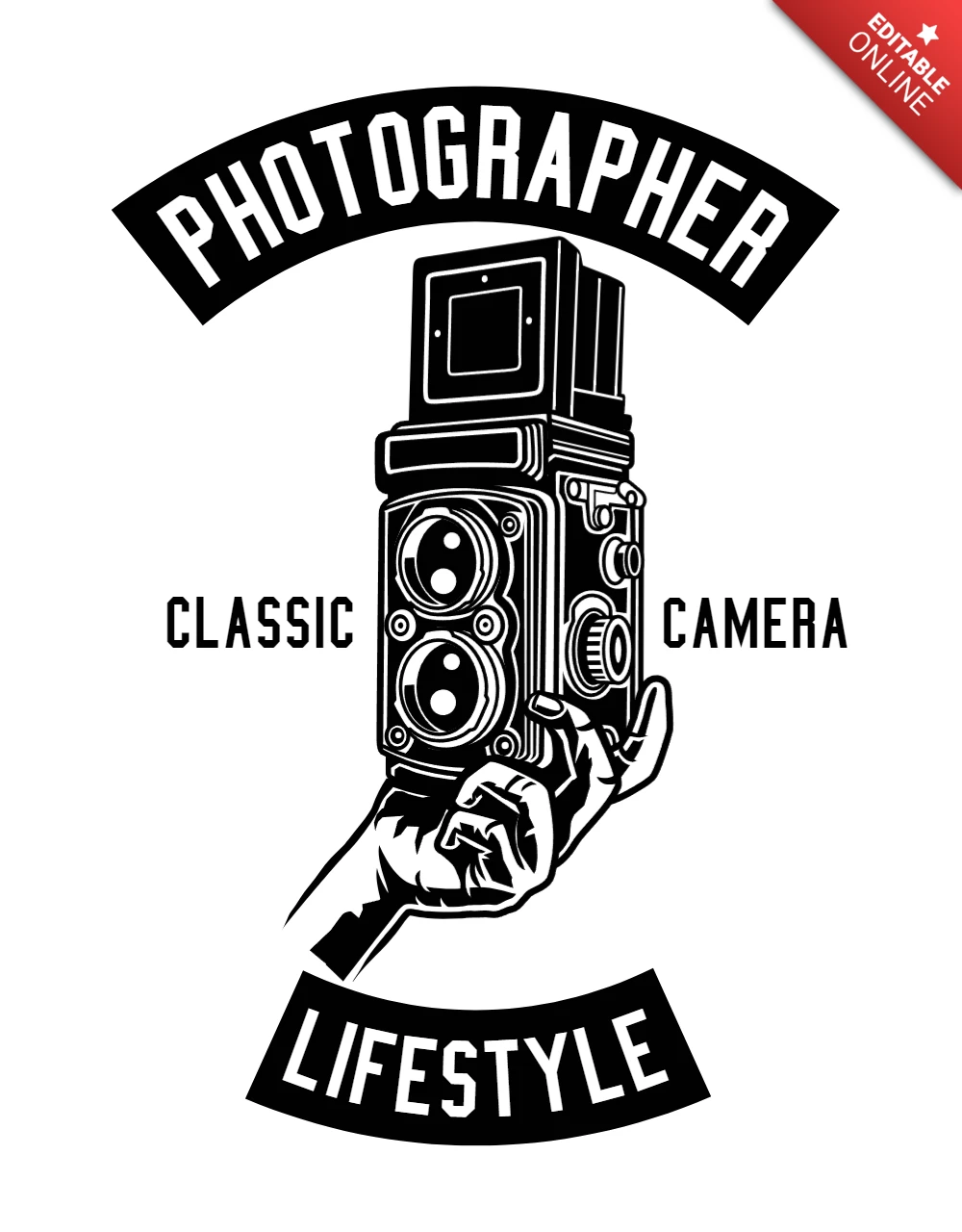 Photographer Lifestyle T-shirt Design Template