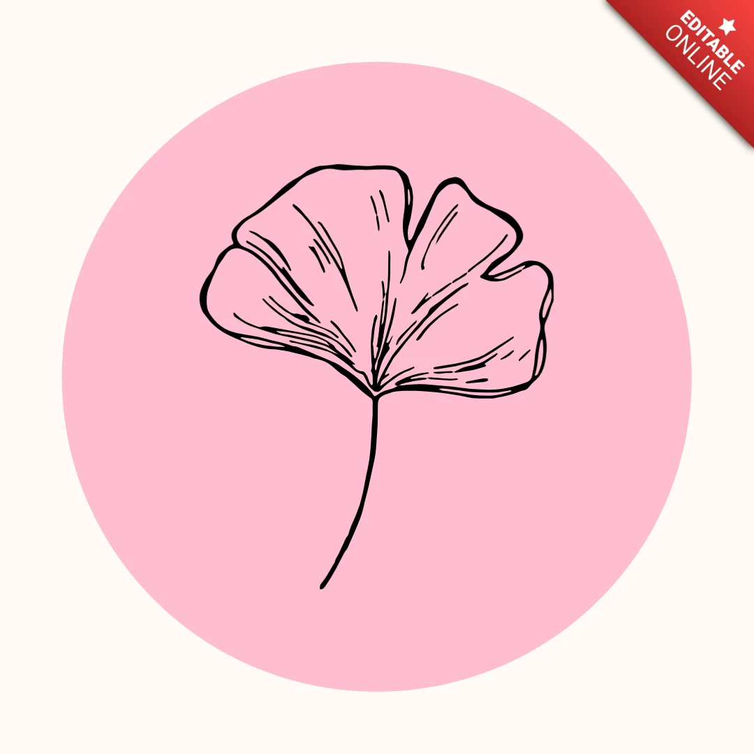 Modèle de conception de couverture d'histoire Instagram avec motif floral rose