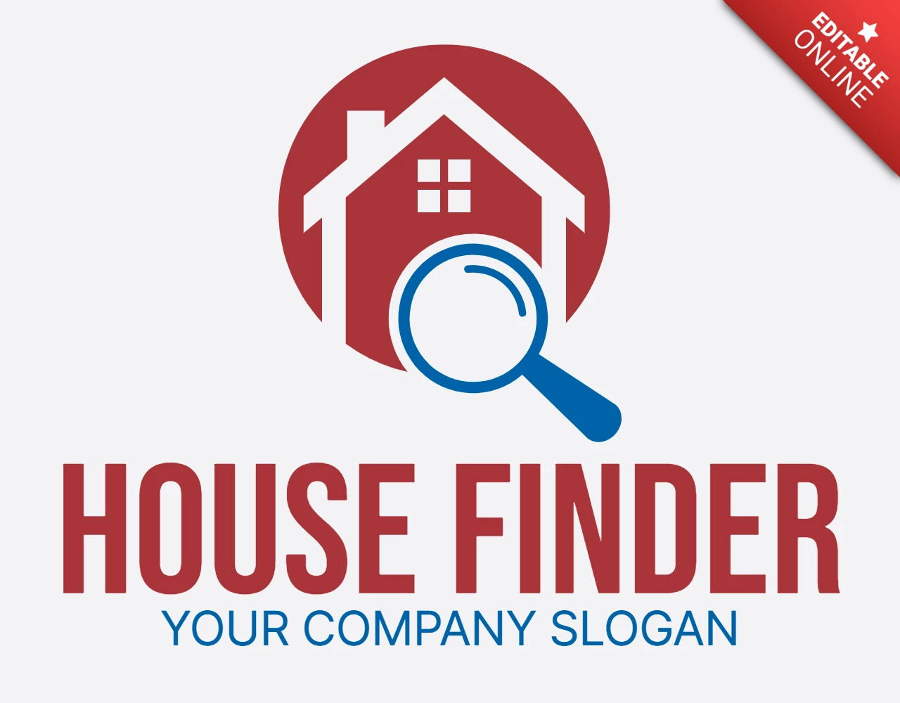 House Finder Colorful Logo Design Template
