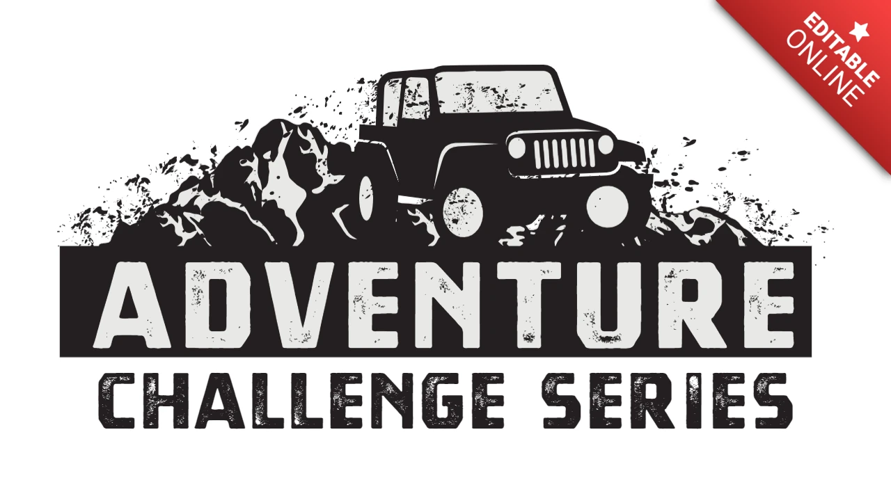 Off Road Adventure Challenge Series Logo Design Template
