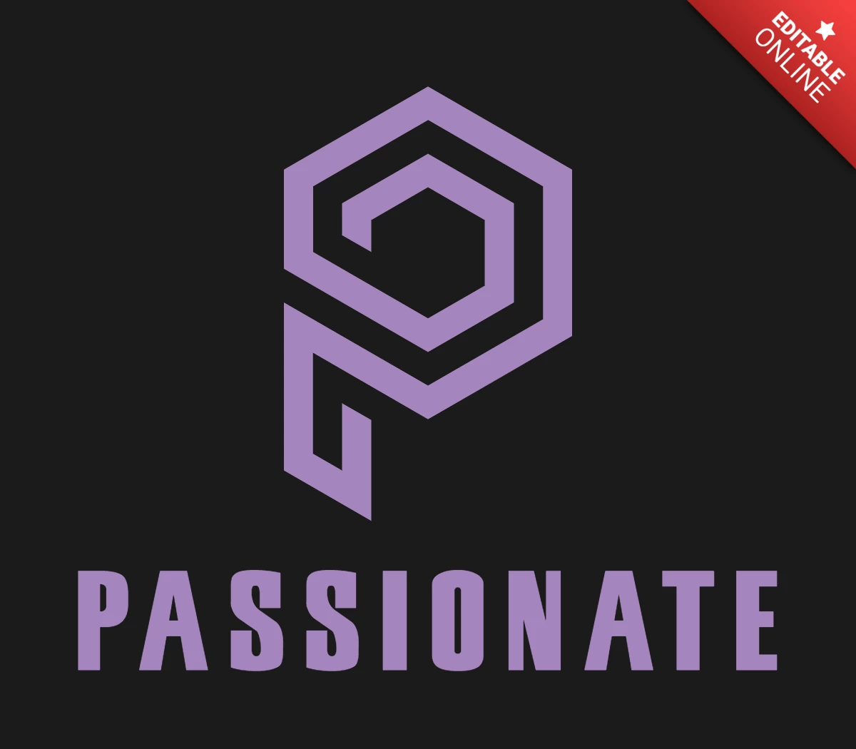 P Letter Passionate Logo Design Template