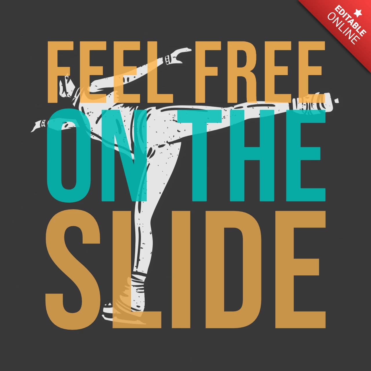 Women Doing Ice Skating Vintage T-shirt Design Template