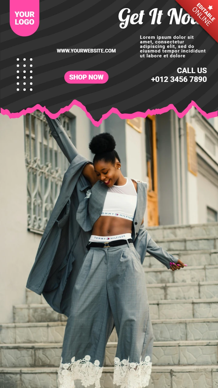 Fashion And Style Instagram Story Post Design Template