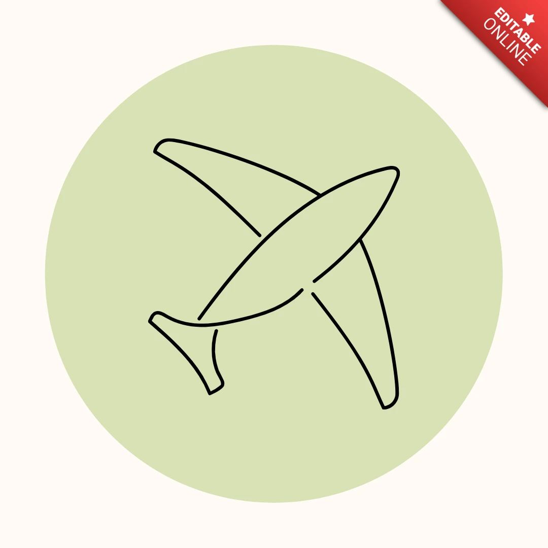 Aarde vorm lijn kunst instagram verhaal highlight cover ontwerp sjabloon