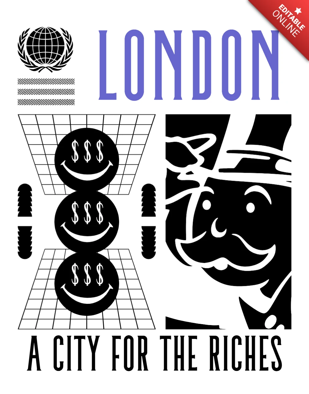 London Riches Design Template for Promotional Merchandise