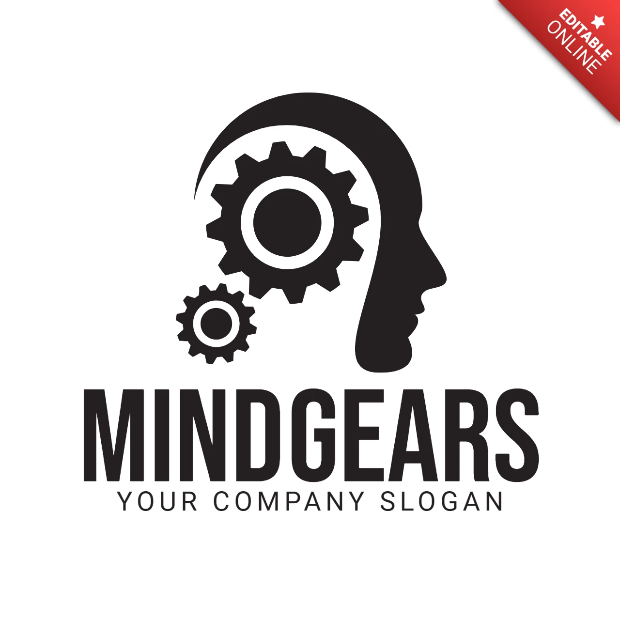Mind Gears Logo Design Template