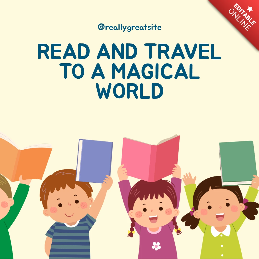Children's Book Instagram Post Design Template