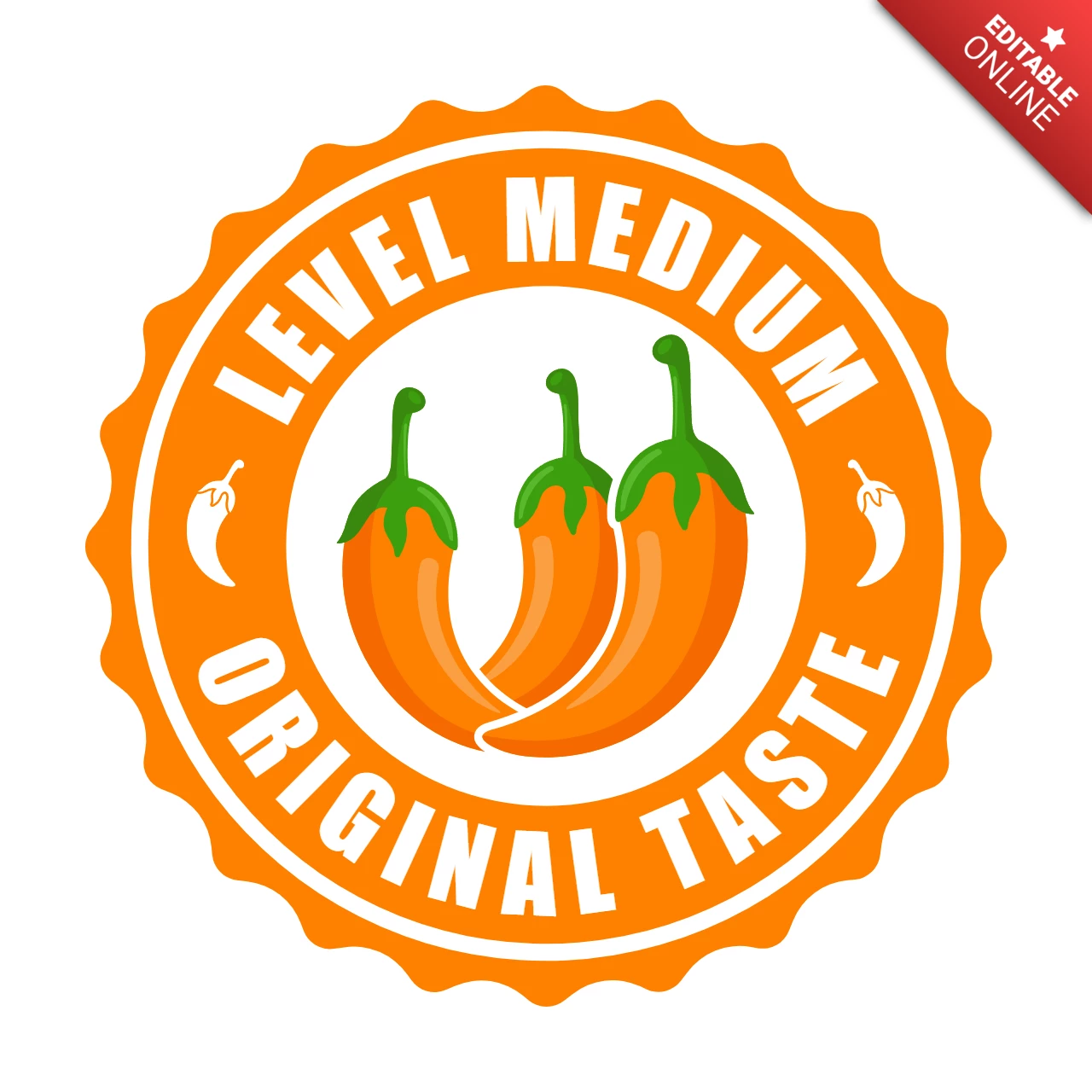 Chili orta seviye logo tasarım şablonu
