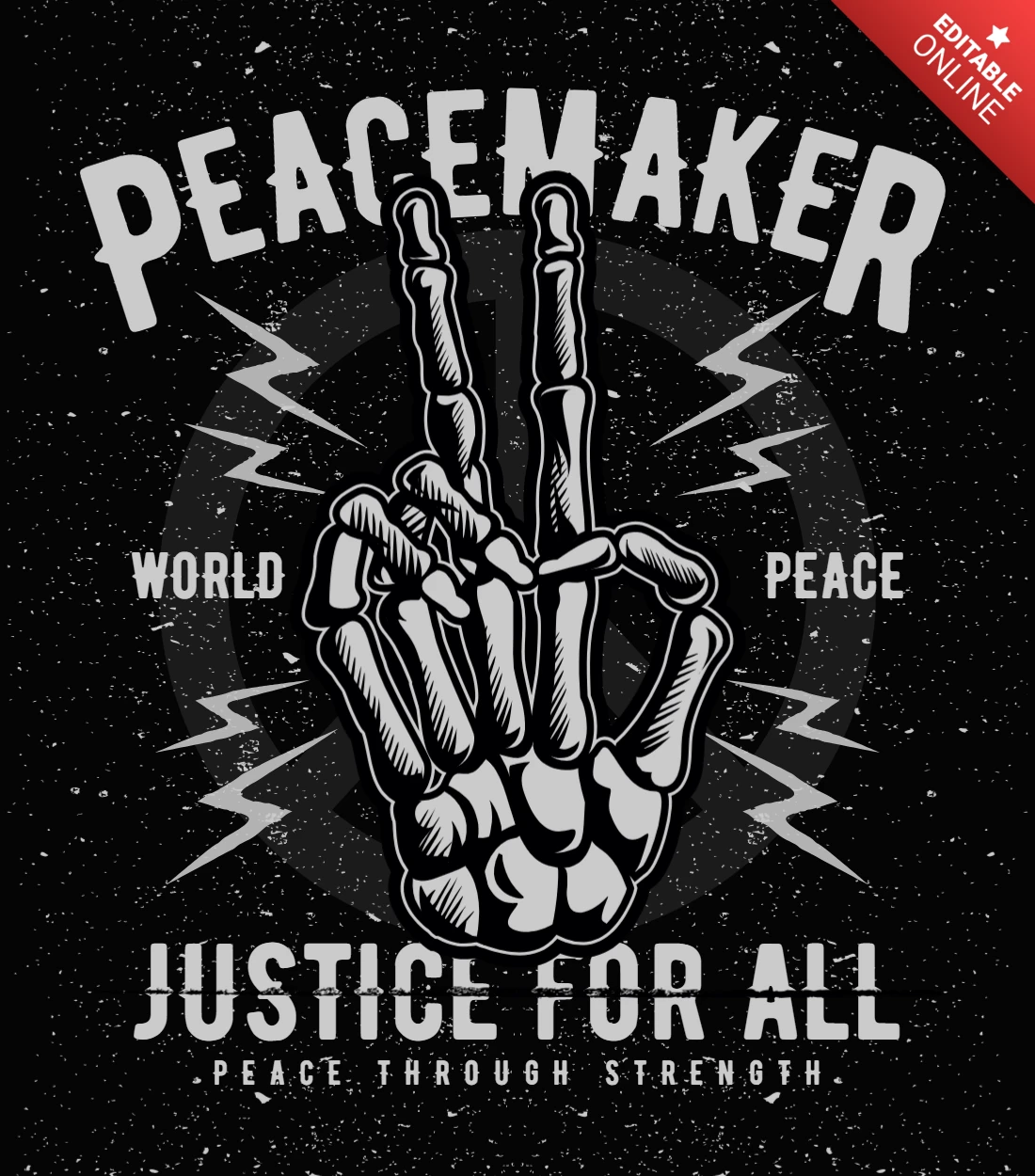 Peace Maker T-shirt Design Template