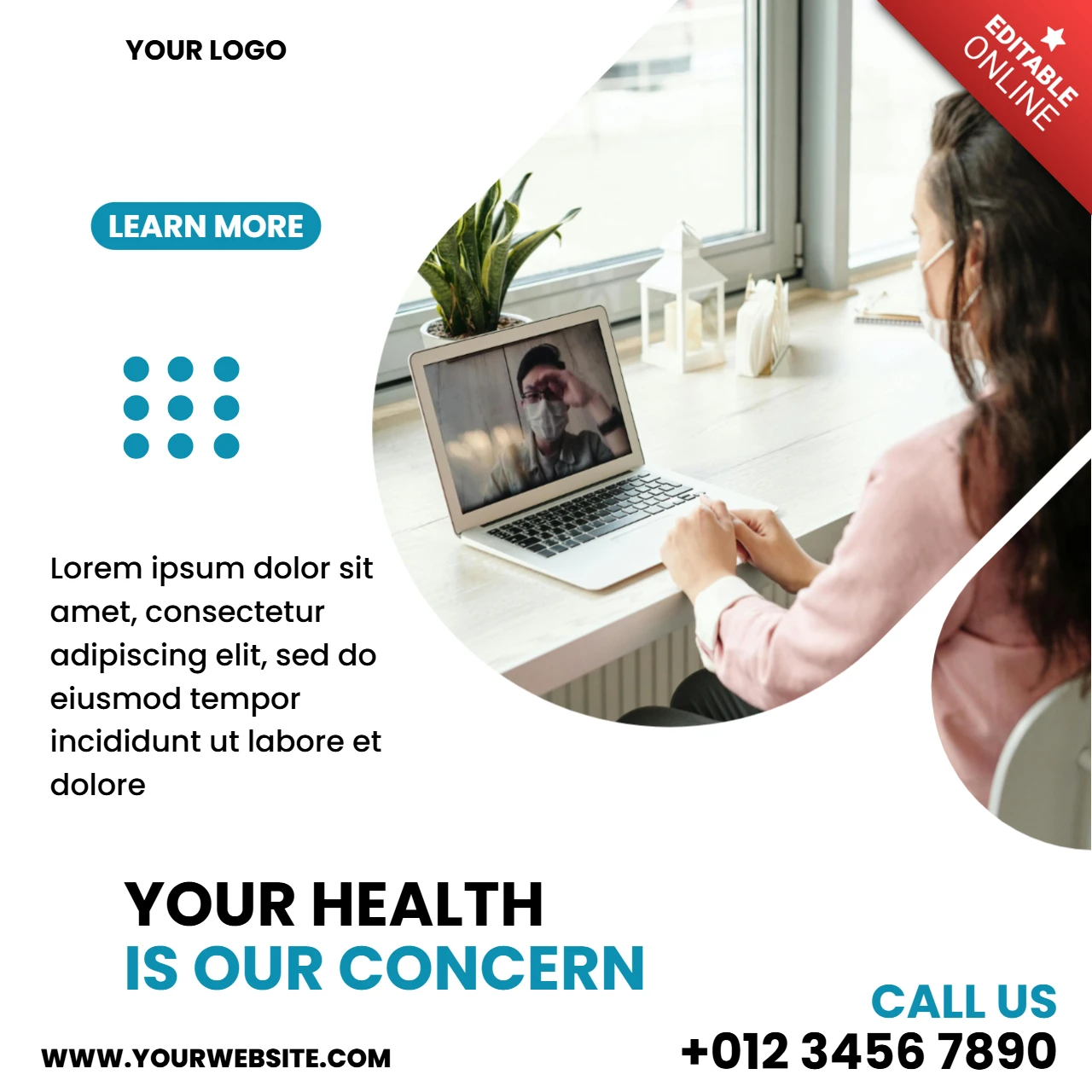 Eye-Catching Medical Social Media Post Design Template