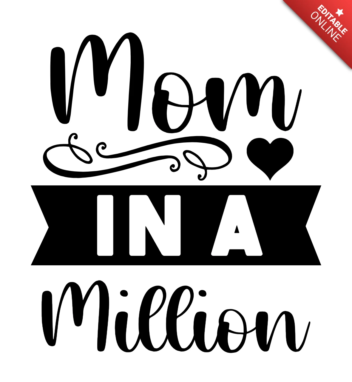 Szablon koszulki "Mama na milion