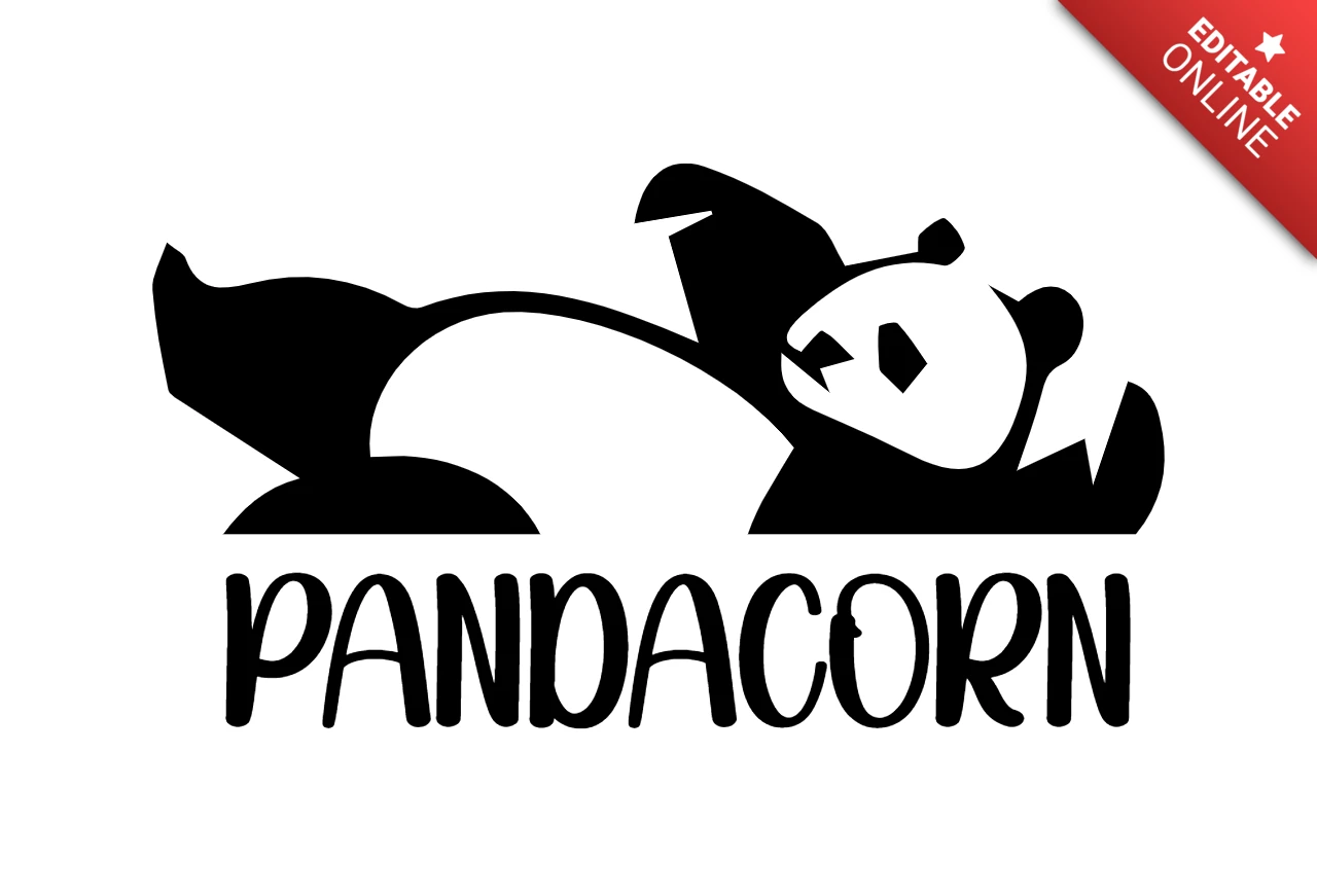 Modelo de design de camiseta do Panda corn