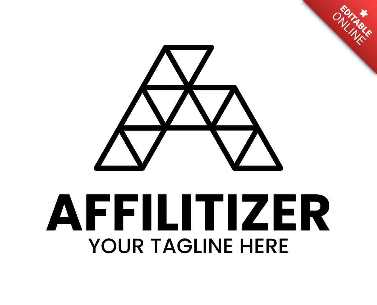 Ein Brief abstrakte Logo-Design-Vorlage