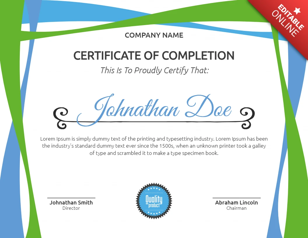 Abstracte moderne professionele zakelijke certificaat post ontwerpsjabloon