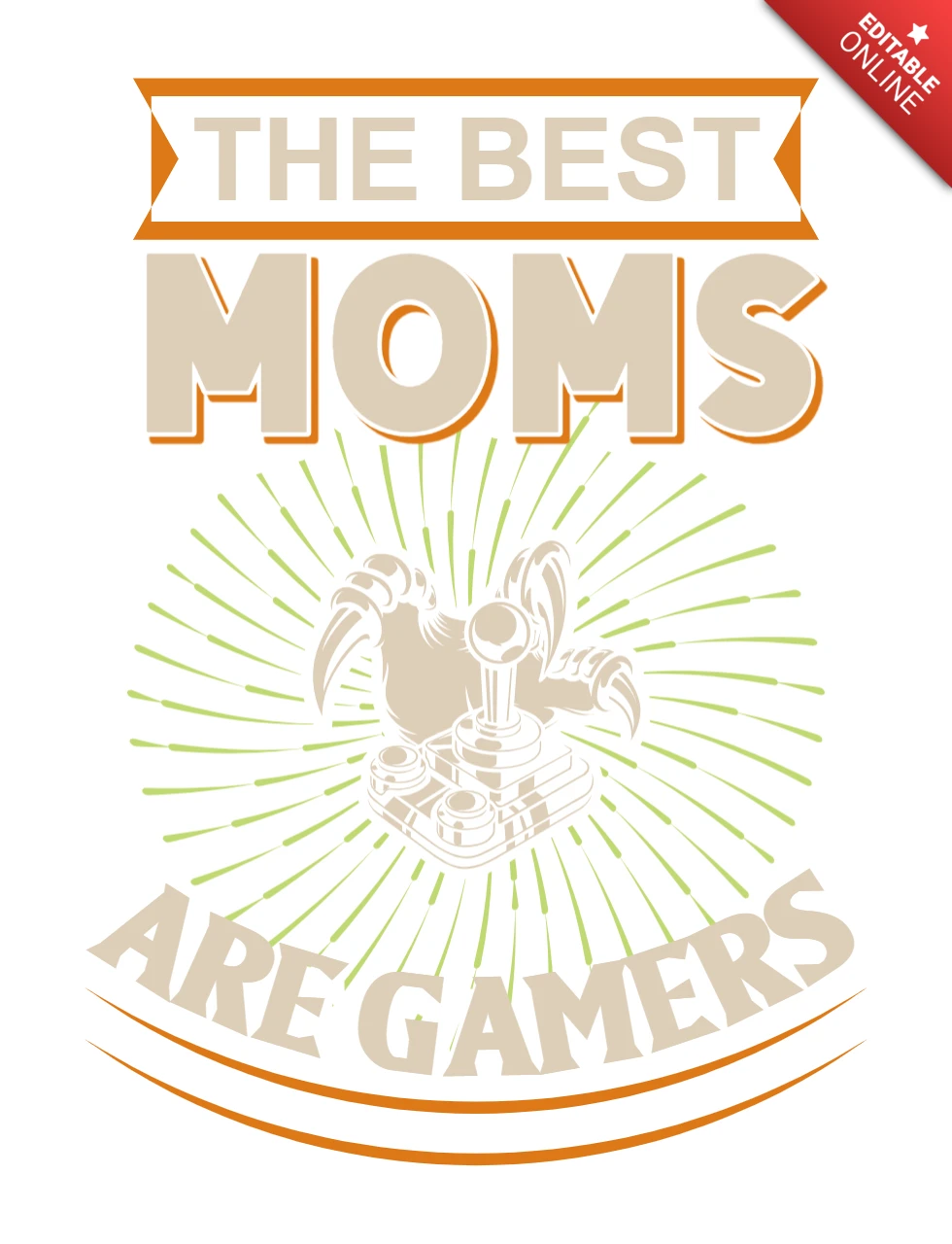 Retro Gamer Mom Design Template for Celebrating Gaming Moms