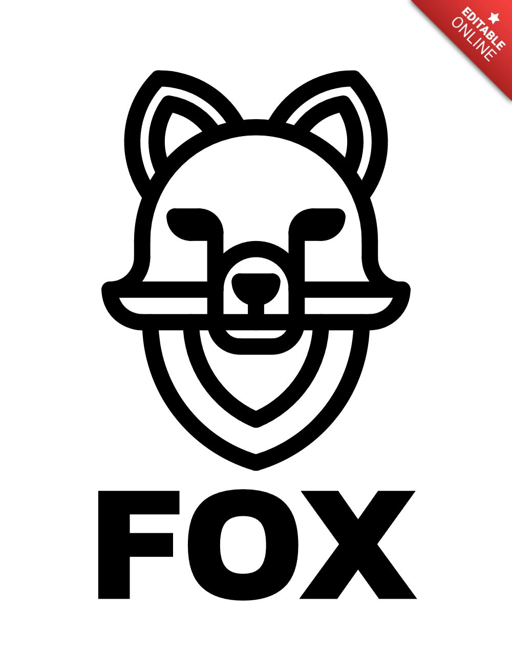 Fox Logo Design Template