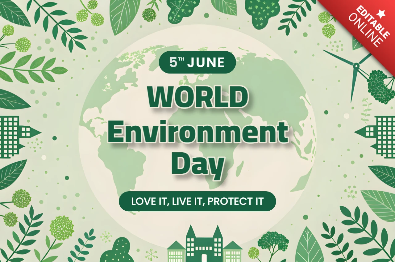 Eco-Friendly World Environment Day Design Template for Creative Campaigns