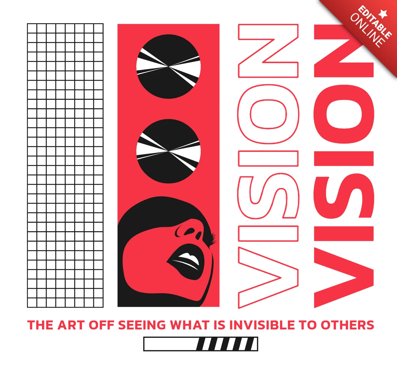 Bold Vision Graphic Design Template for Modern Apparel