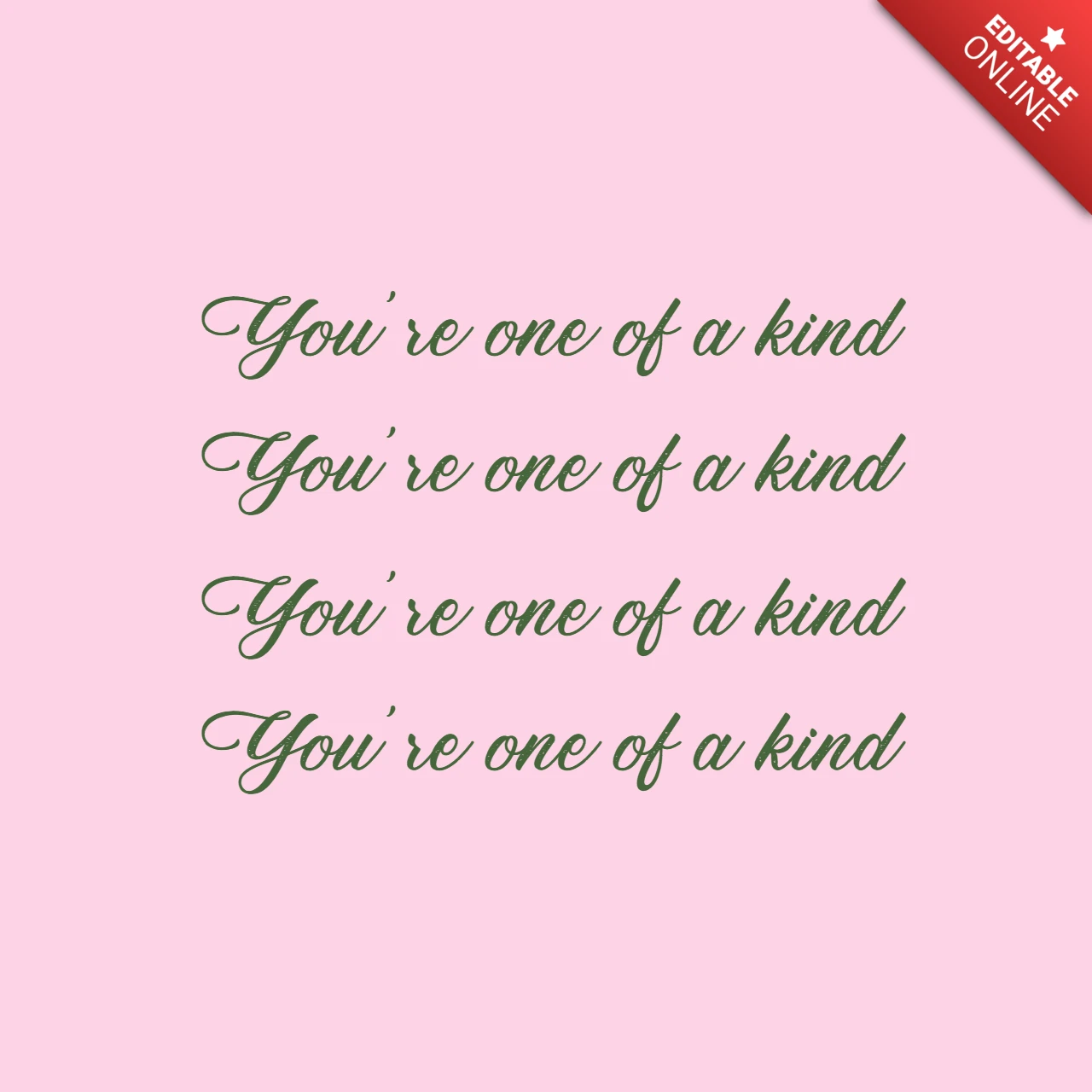 Einzigartige Affirmation Instagram Post Design Vorlage