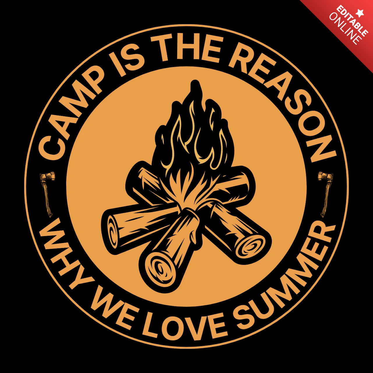 Modèle de t-shirt pour les amoureux du camping