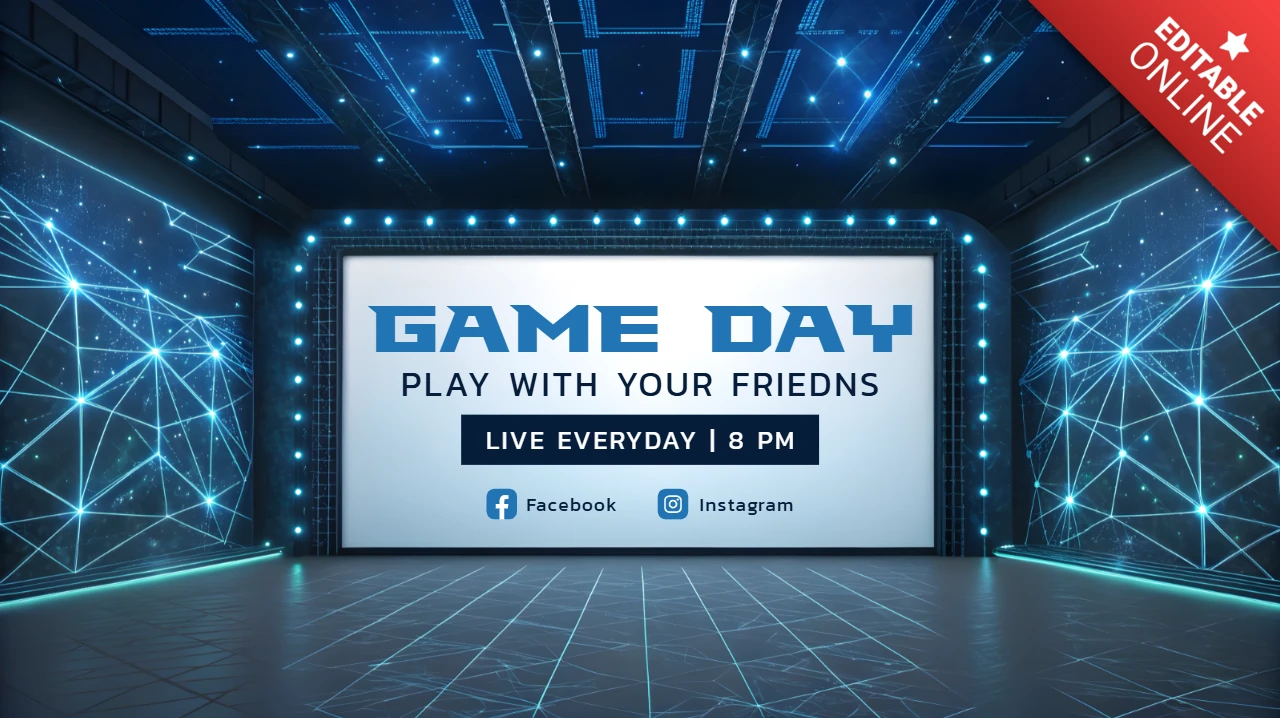Sci-fi Spaceship Futuristic Design for Gaming Event Template