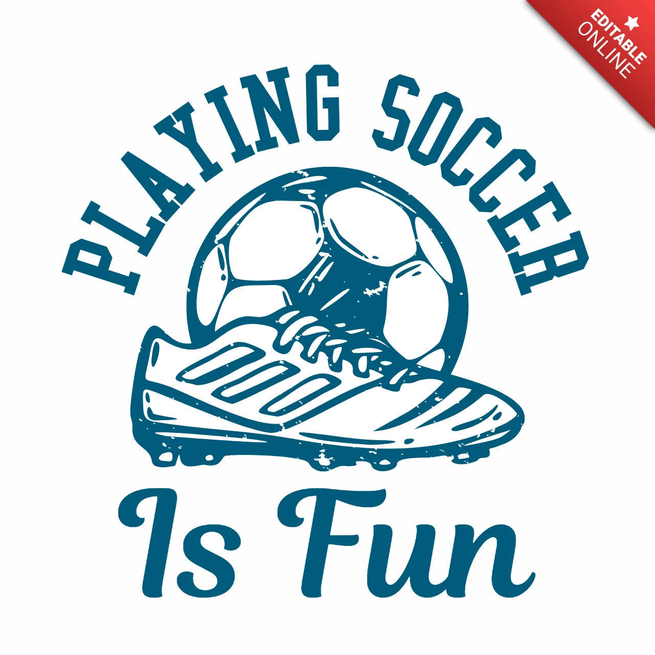 Football Cleats Vintage T-shirt Design Template