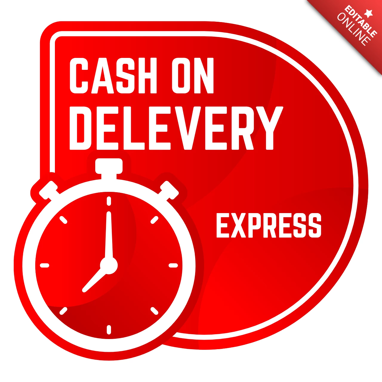 Cash on delevery logo tasarım şablonu