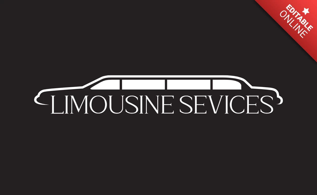 Modèle de logo pour les services de limousine
