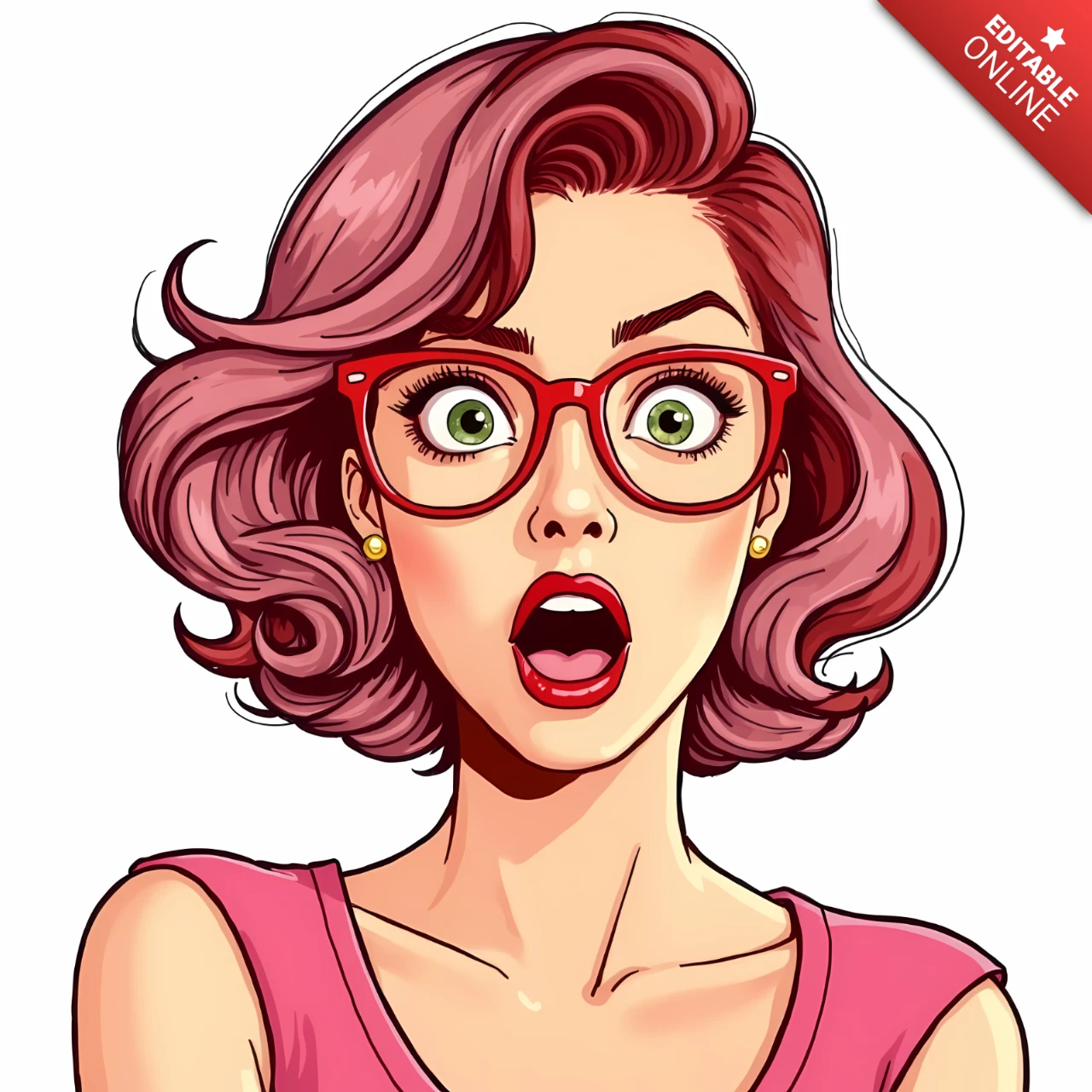 Modèle de conception de l'expression surprise pour les projets créatifs
