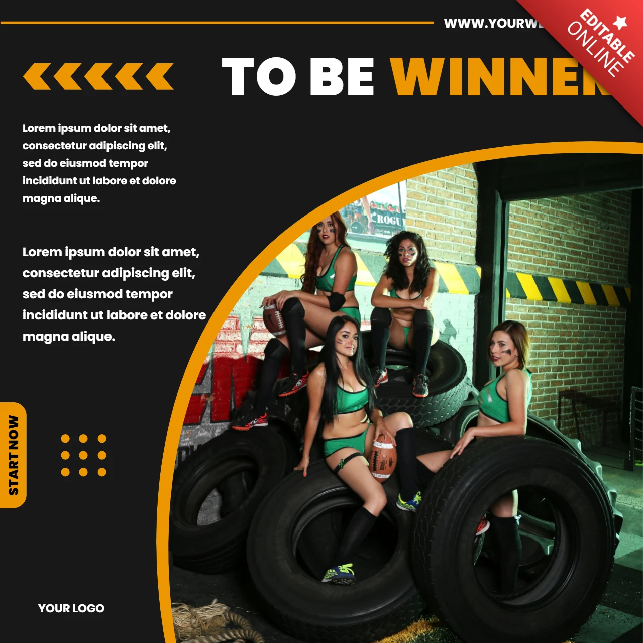 Gym Blog Modern Instagram Post Design Template