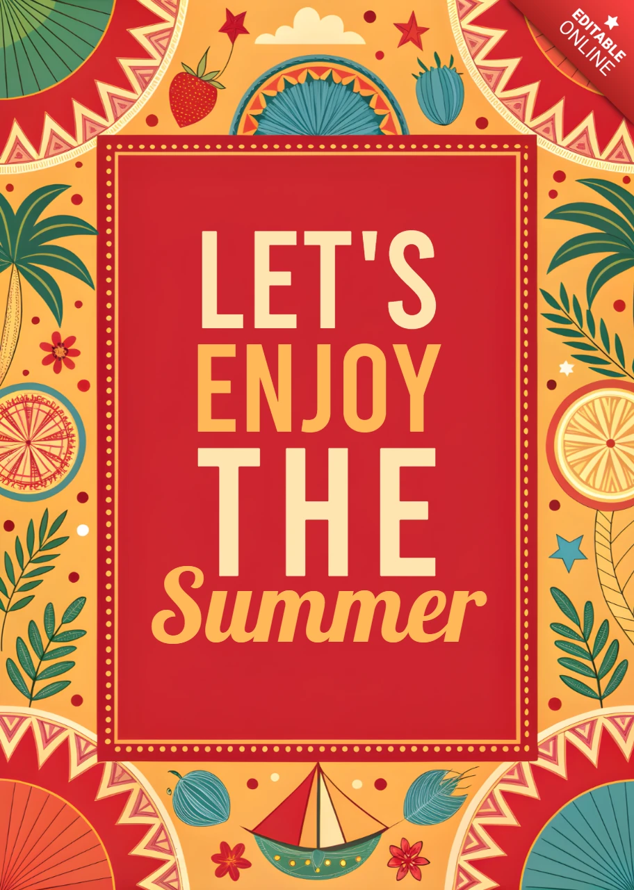 Vibrant Mexican Summer Celebration Design Template for Festive Events