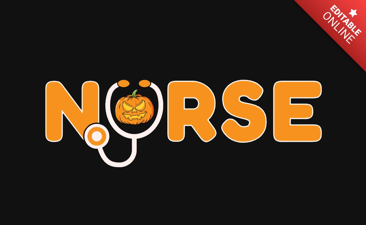 Halloween krankenschwester t-shirt design vorlage