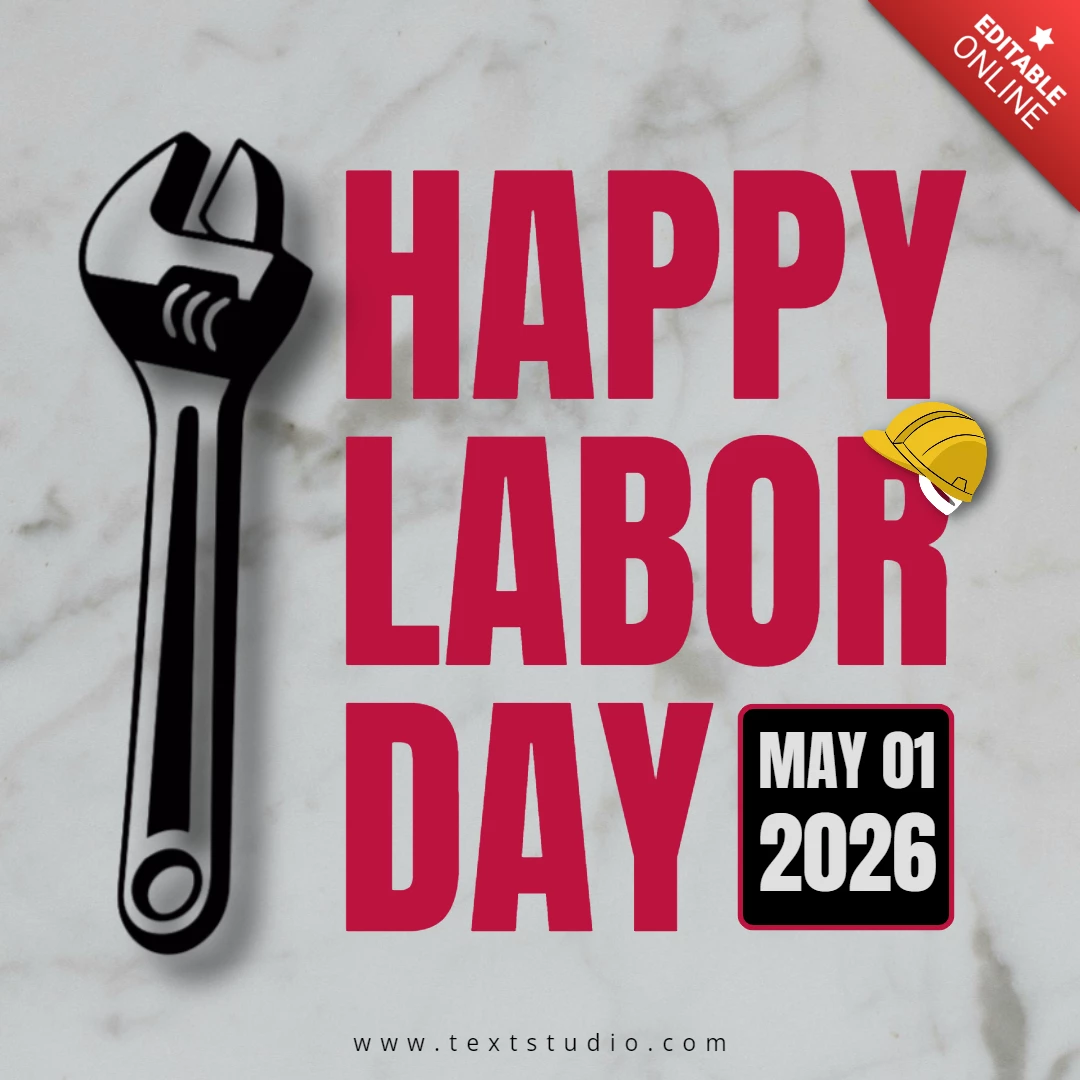 Diseño minimalista de publicaciones de instagram de saludos del día del trabajo del 1 de mayo