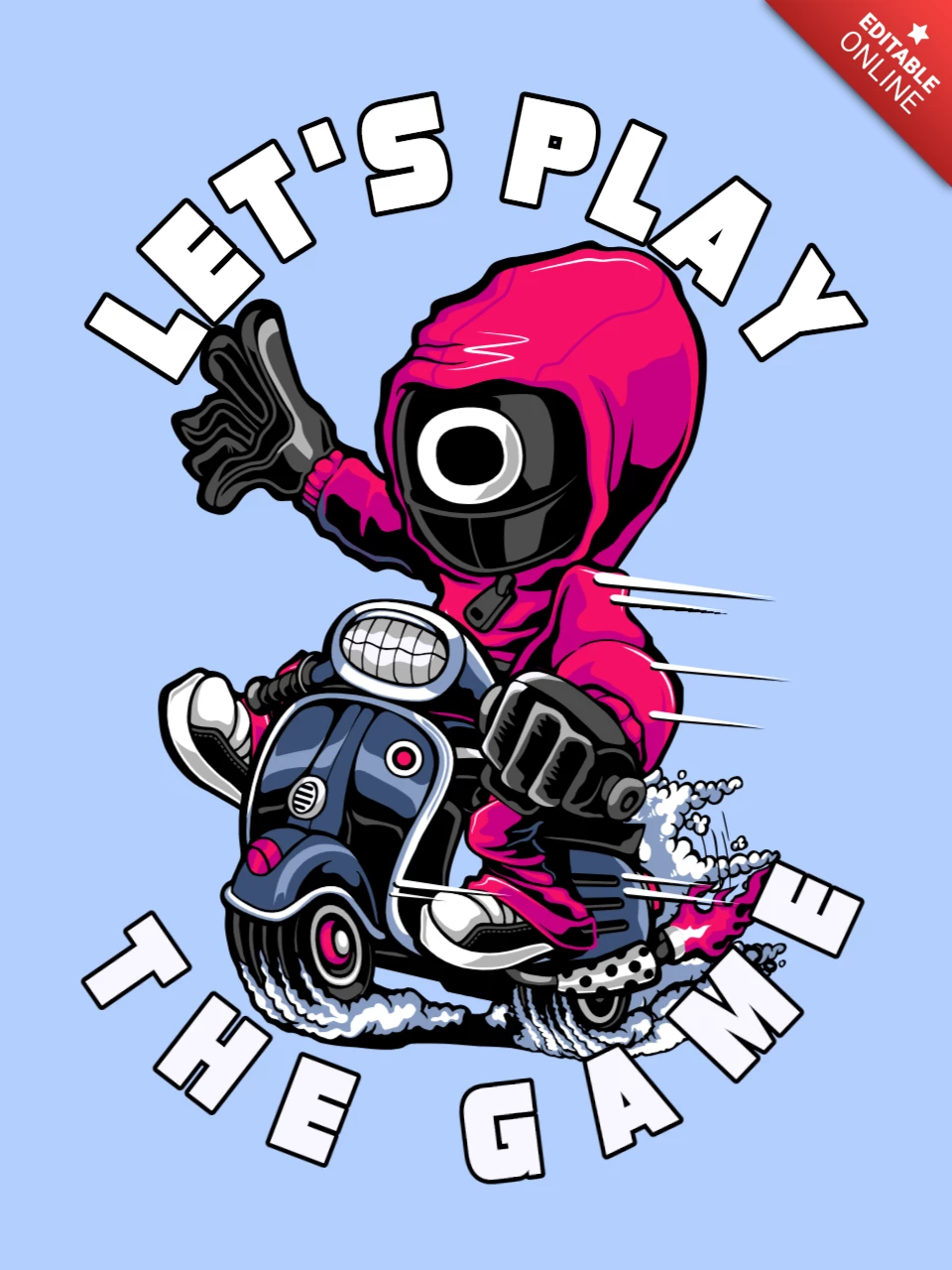 Let's Play The Gamer Squid Game Parody T-shirt Design Template