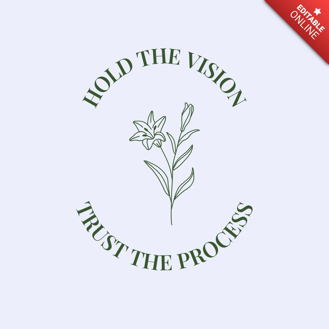 Vision and Process Quote Instagram Post Design Template
