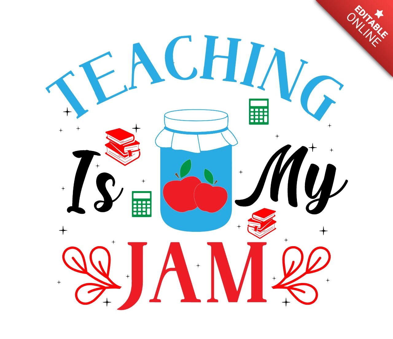 Lesgeven is mijn jam t-shirt ontwerpsjabloon