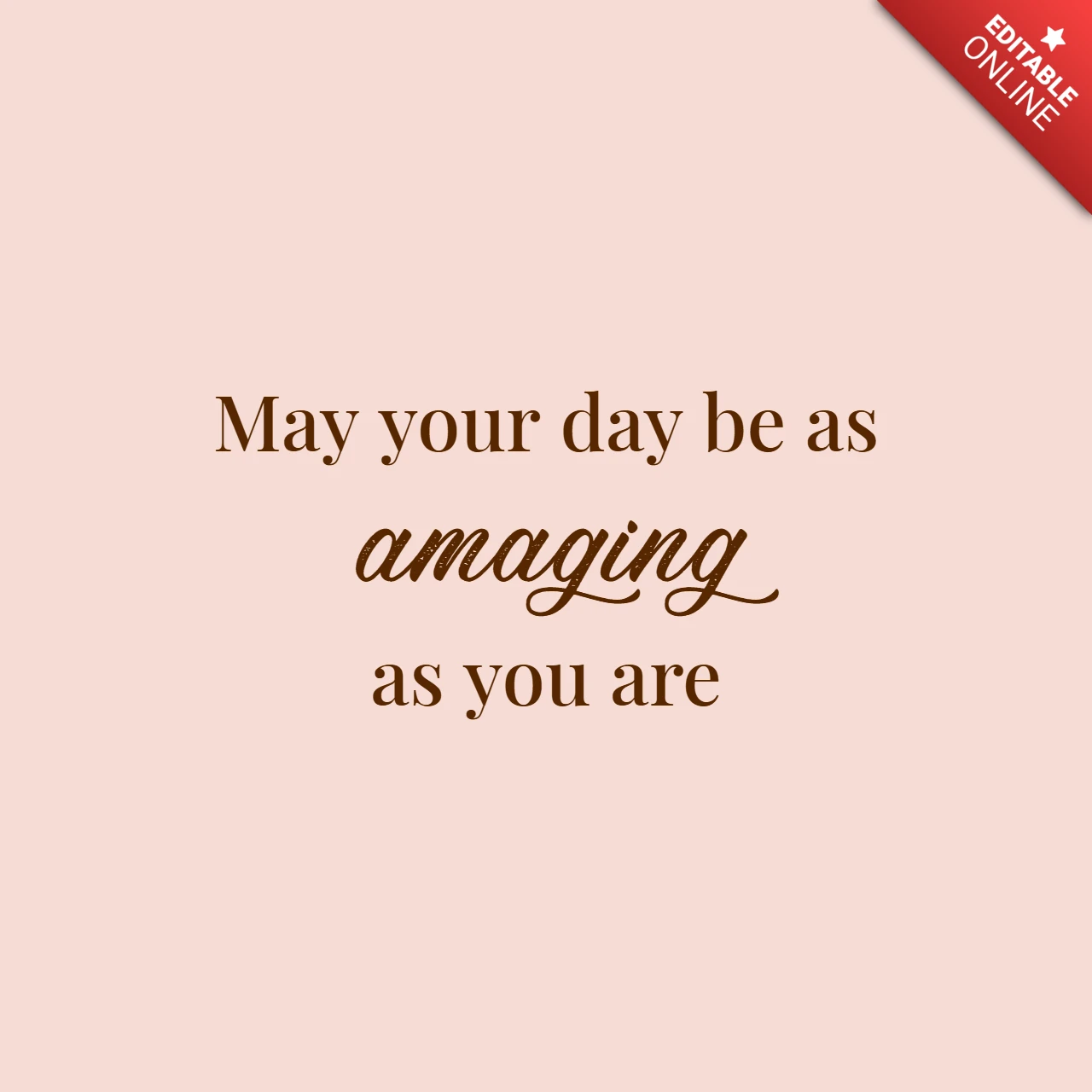 Positieve vibes quote minimalistisch instagram post ontwerpsjabloon