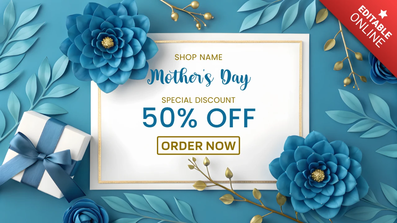 Elegant Floral Mother's Day Invitation Template | Editable Design for Celebrations