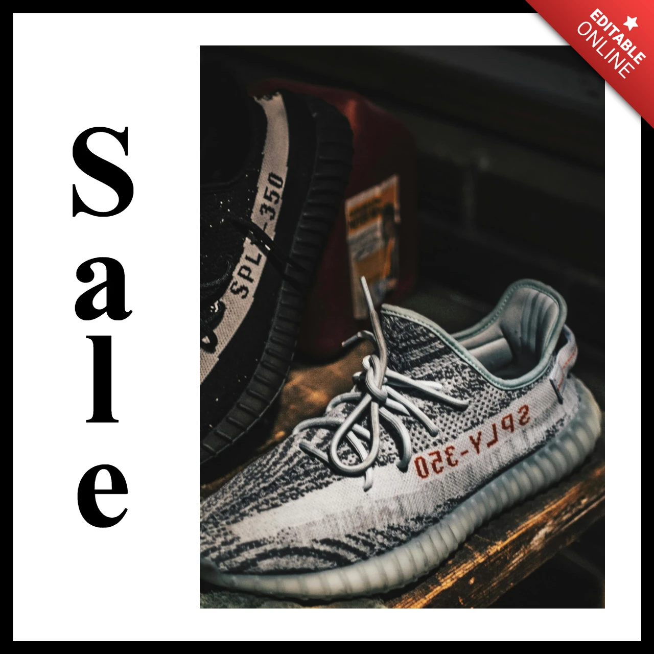 Sneakers sale marketing instagram social media post template