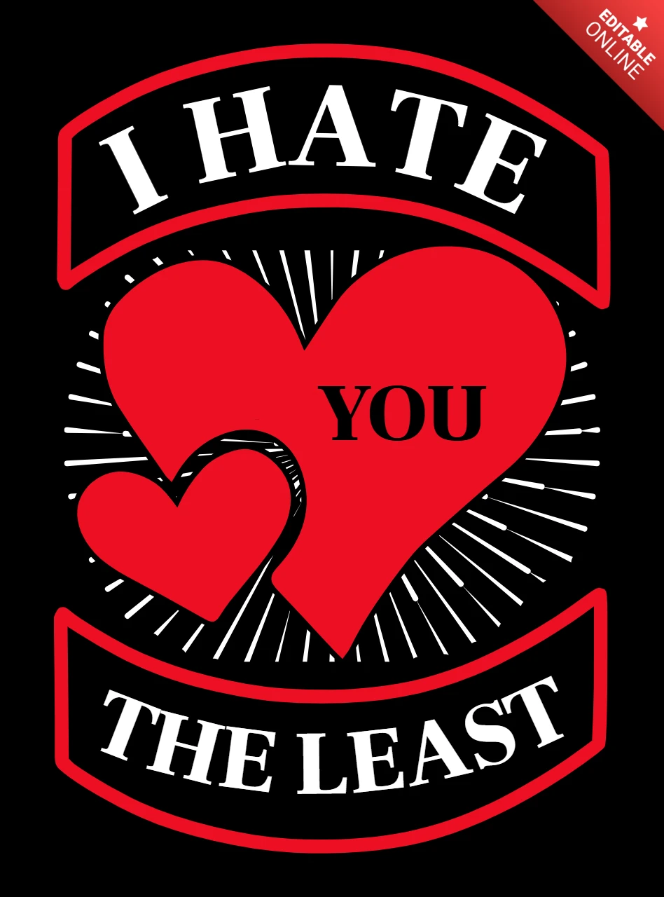Bold Statement Heart Design Template for Unique Graphic Art