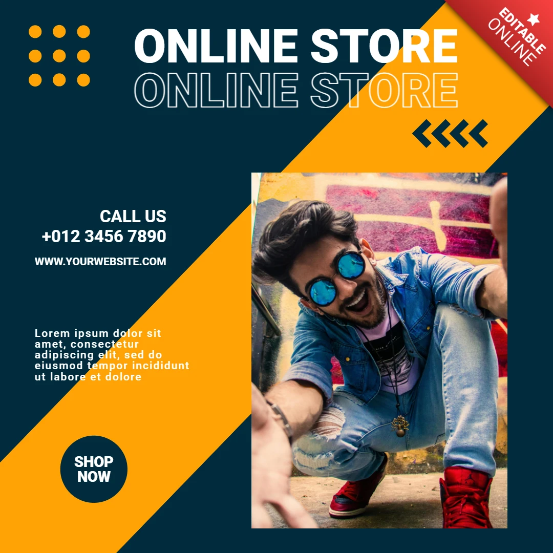 Online Shop Verkauf Instagram Post Design Vorlage