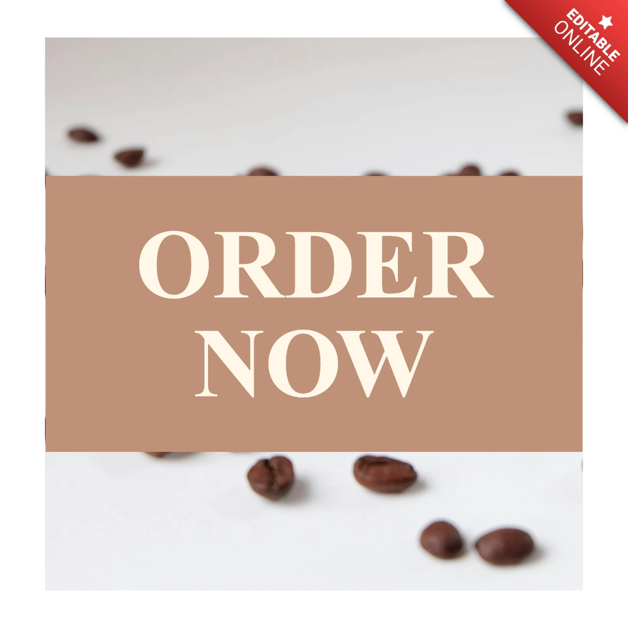 Café Ad Social Media Post Design Template