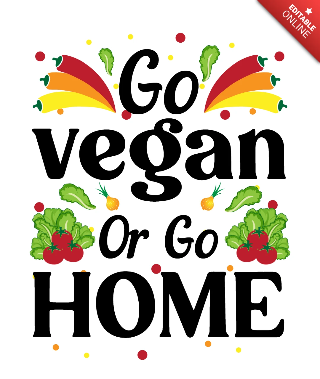 Vegan gehen oder nach hause gehen t-shirt design Vorlage