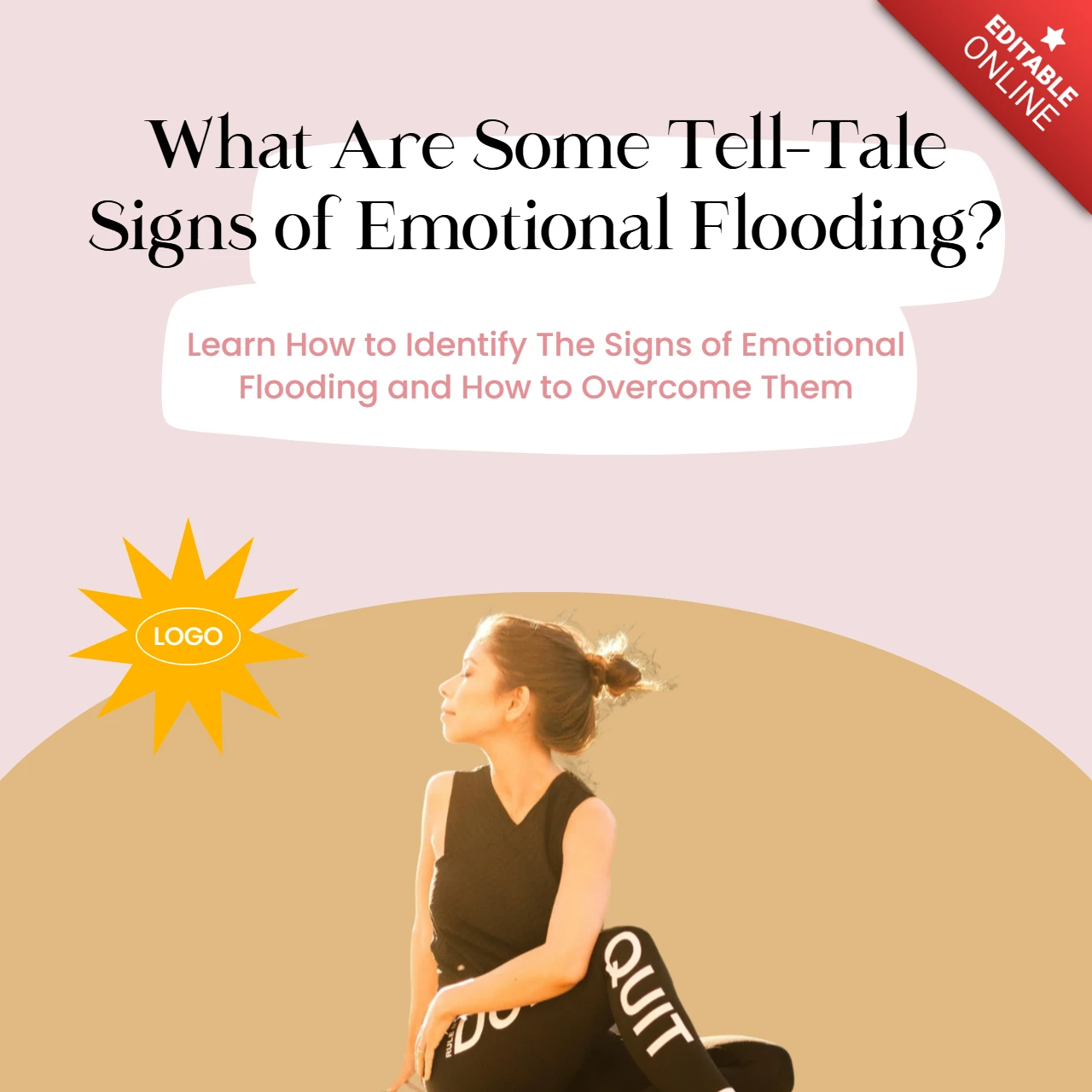 Emotional Flooding Blog Instagram Post Design Template