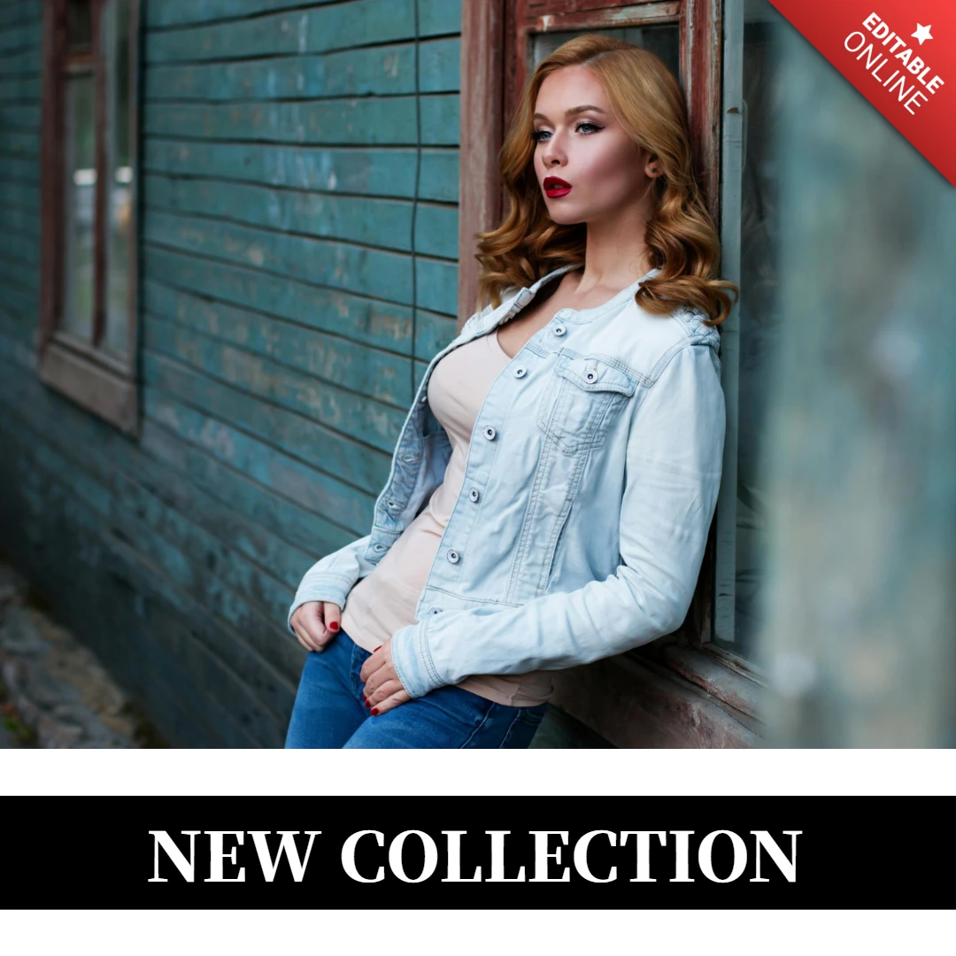Donne moda blog instagram post design template