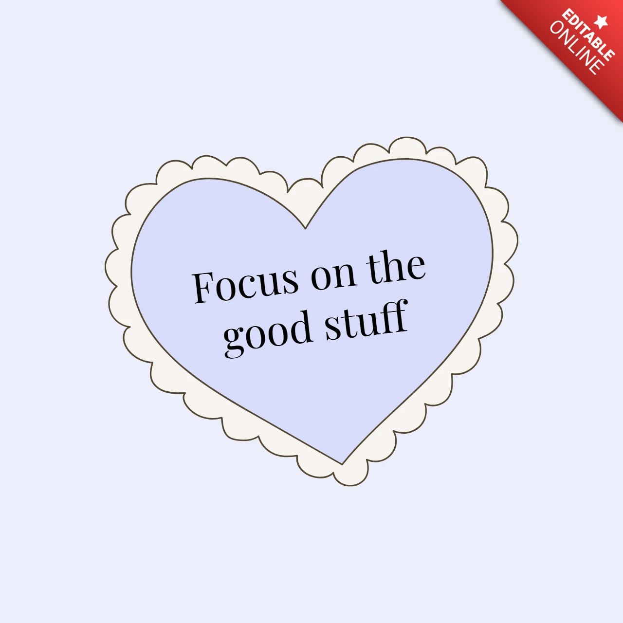 Modelo de design de postagem do Instagram com citação de positividade e mentalidade de amor